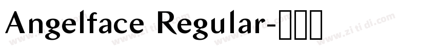 Angelface Regular字体转换